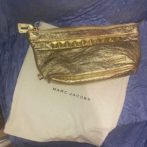 Marc Jacob’s couture metallic crinkle leather clutch